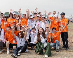 Студенты АГПК в качестве волонтеров помогали в организации Всероссийского сельского Сабантуя-2023