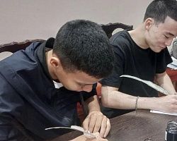 Студенты ИТЭП приняли участие в мастер-классе по каллиграфическому письму
