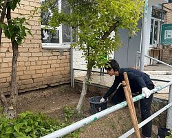 Студенты Лиманского филиала АГПК приняли участие во Всероссийском субботнике