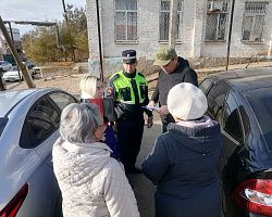 Студенты группы ОДЛ-3139 Харабалинского филиала АГПК приняли участие в акции «Белая трость»