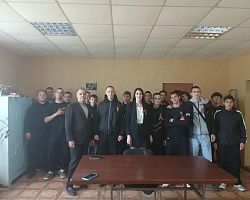 Экскурсия студентов Лиманского филиала АГПК «Астраханмелиоводхоз» и вручение георгиевских ленточек