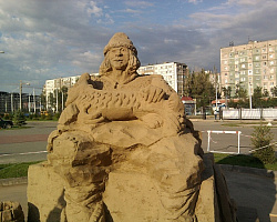 Песчаная скукльптура Понизовья